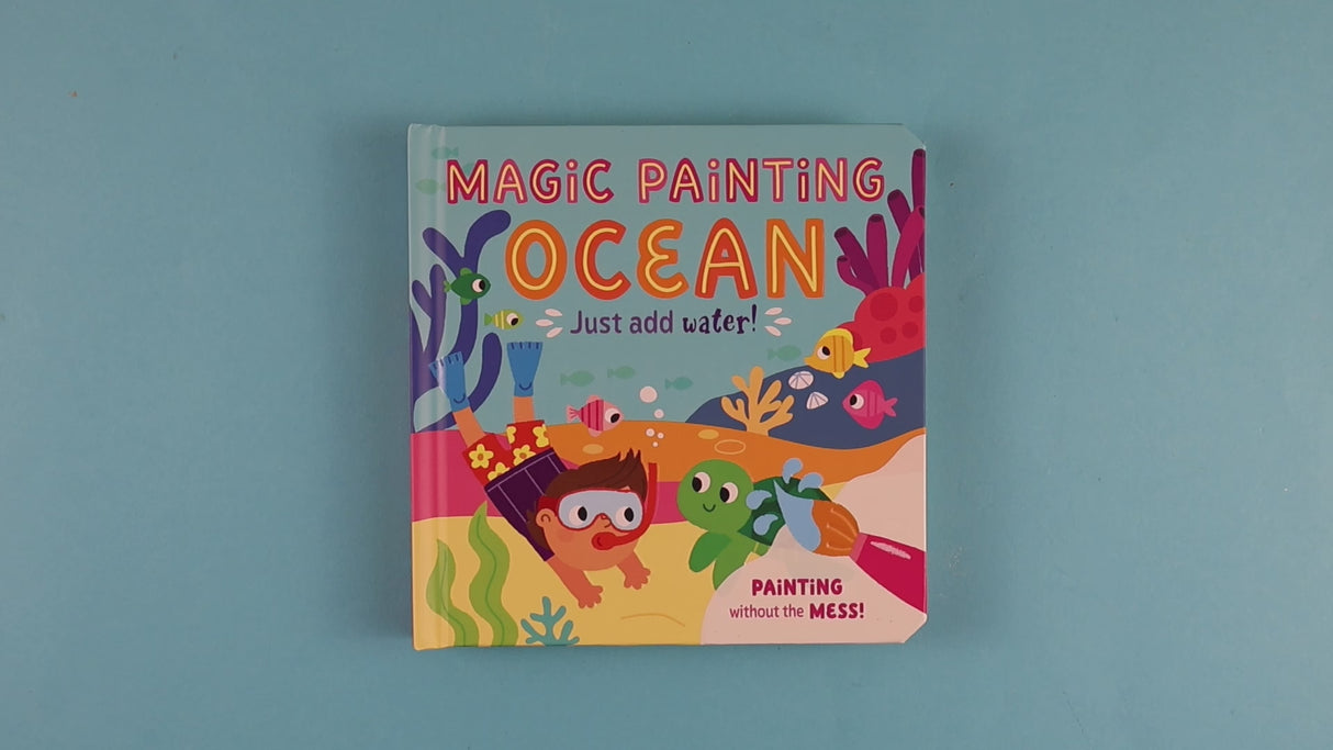 Magic Painting Book – Ocean - Mess-Free Water Reveal Board Book