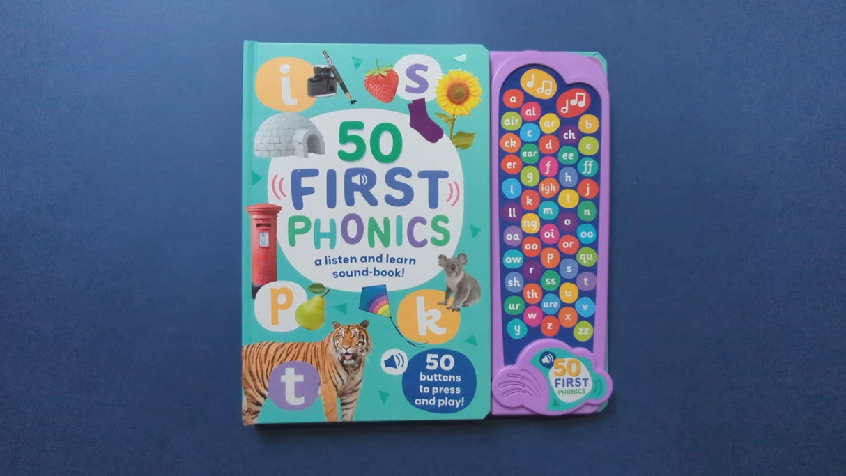 50 First Phonics - Children's 50 Button Sound Book