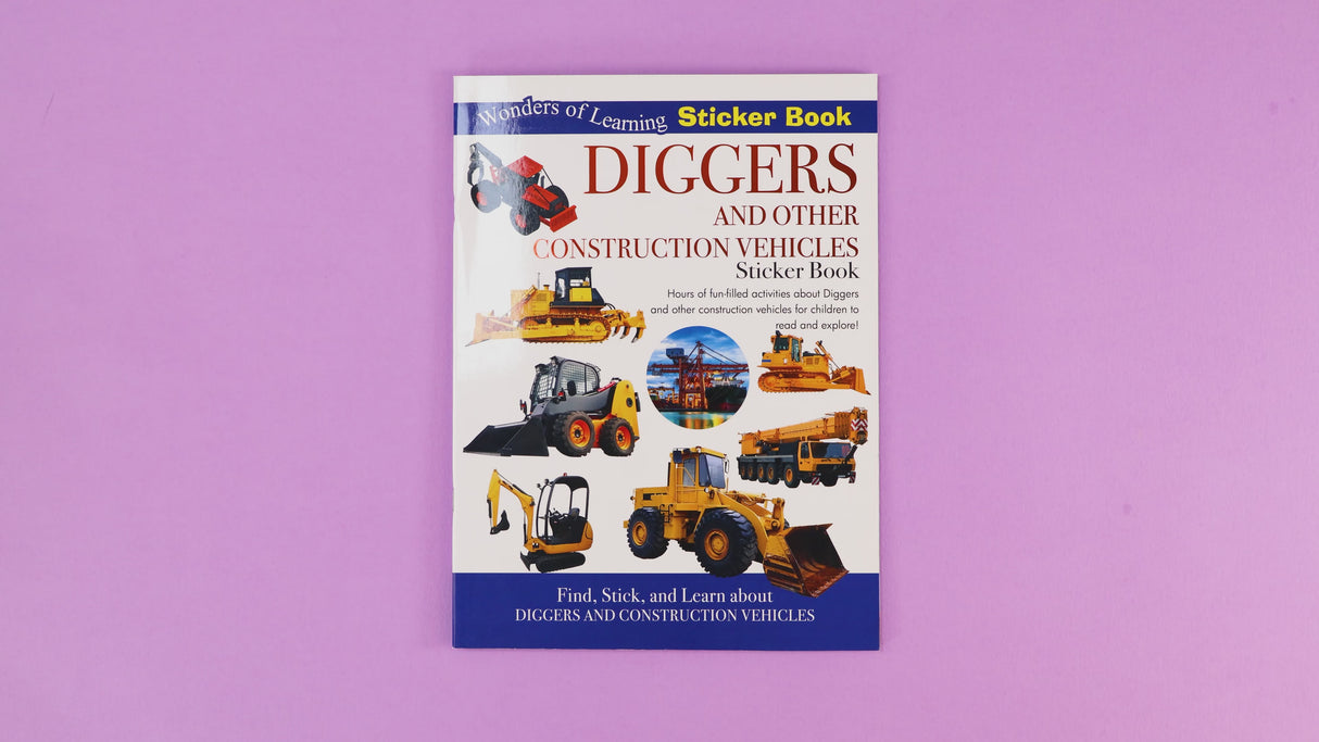 Discover Diggers Sticker Book - Find, Stick and Learn