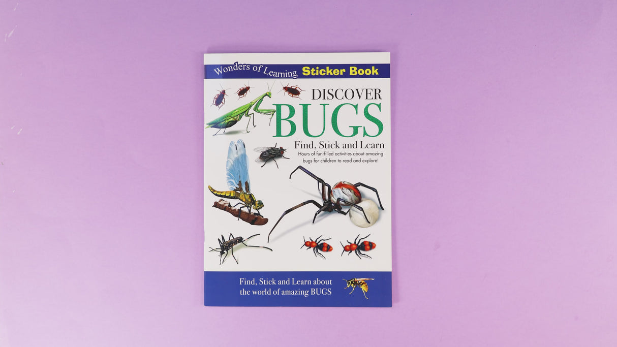 Discover Bugs Sticker Book - Find, Stick and Learn