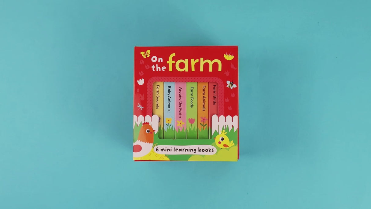 On the Farm – Box Set of 6 Mini Board Books - Baby & Toddler First Learning